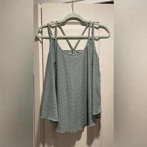SHEIN L Mint Green Flowy Tank